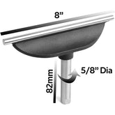 8" Tool Rest with 5/8" Diameter 82mm Length Post, Woodlathe Heavy Duty Round Bar Straight.